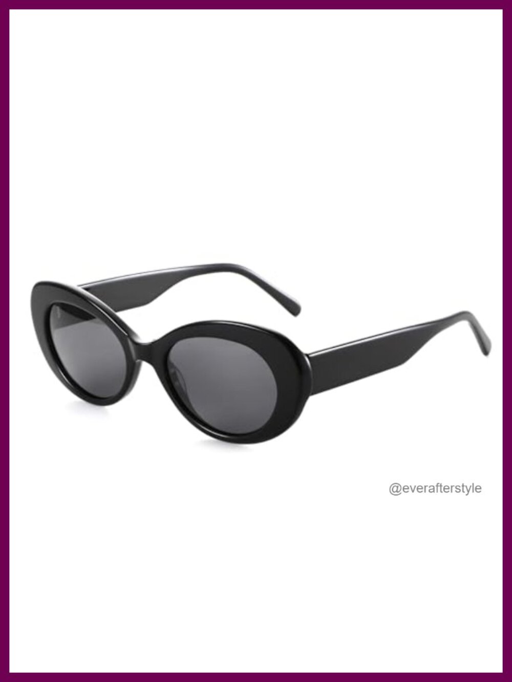 Polarized Oval Retro Acetate Sunglasses UV400 Full Rim